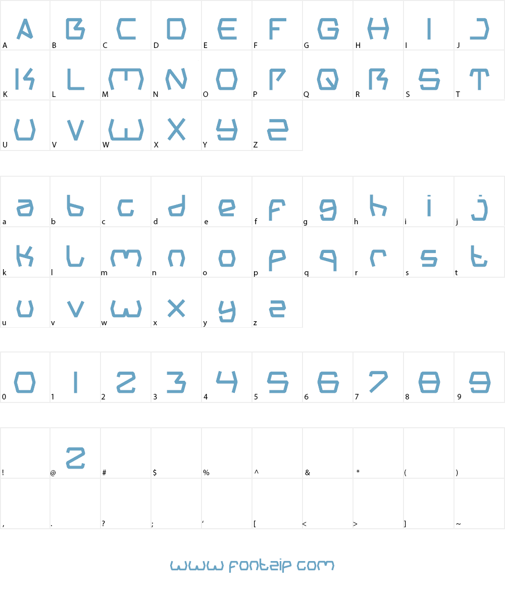 Groovy Kind Of Life Font Character